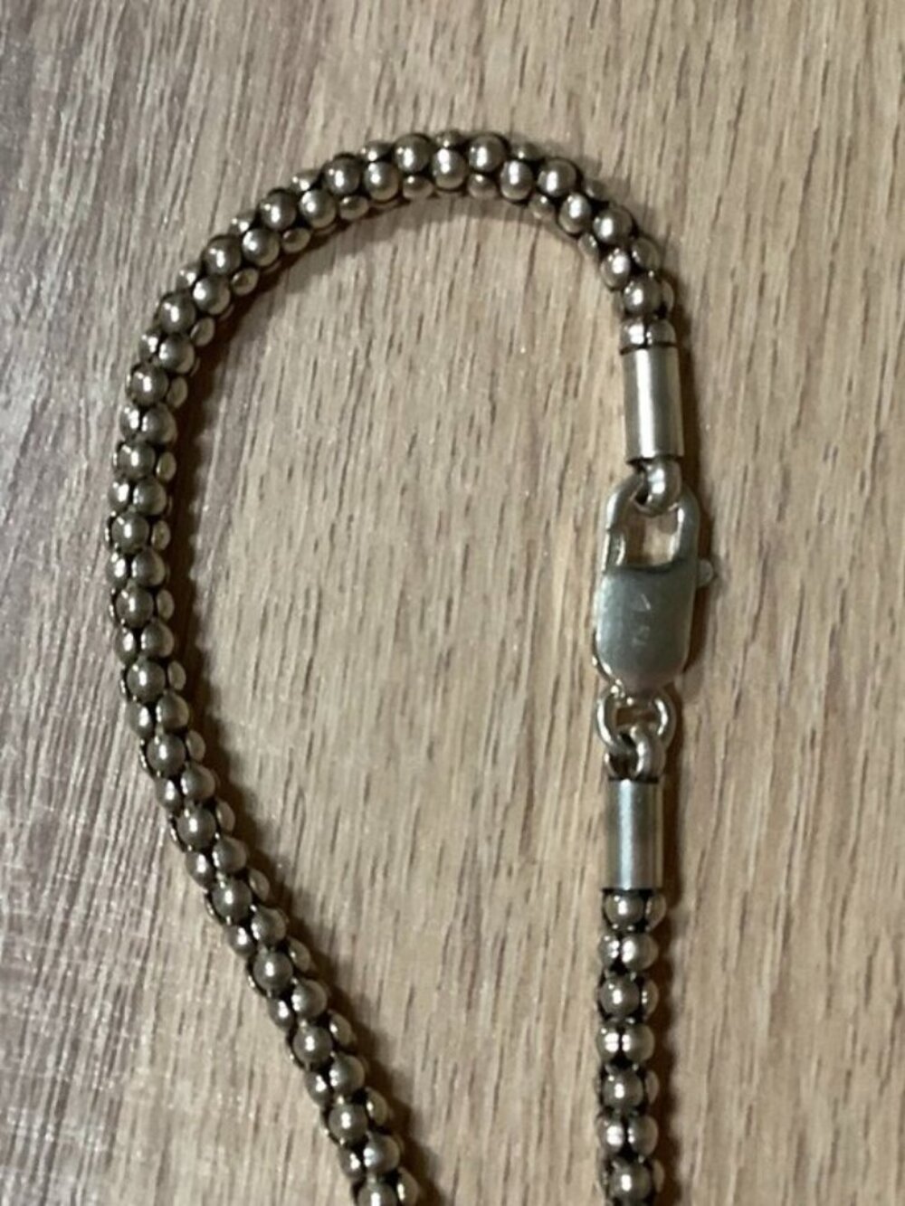 Silpada Popcorn chain 17" necklace 925 sterling silver N1106